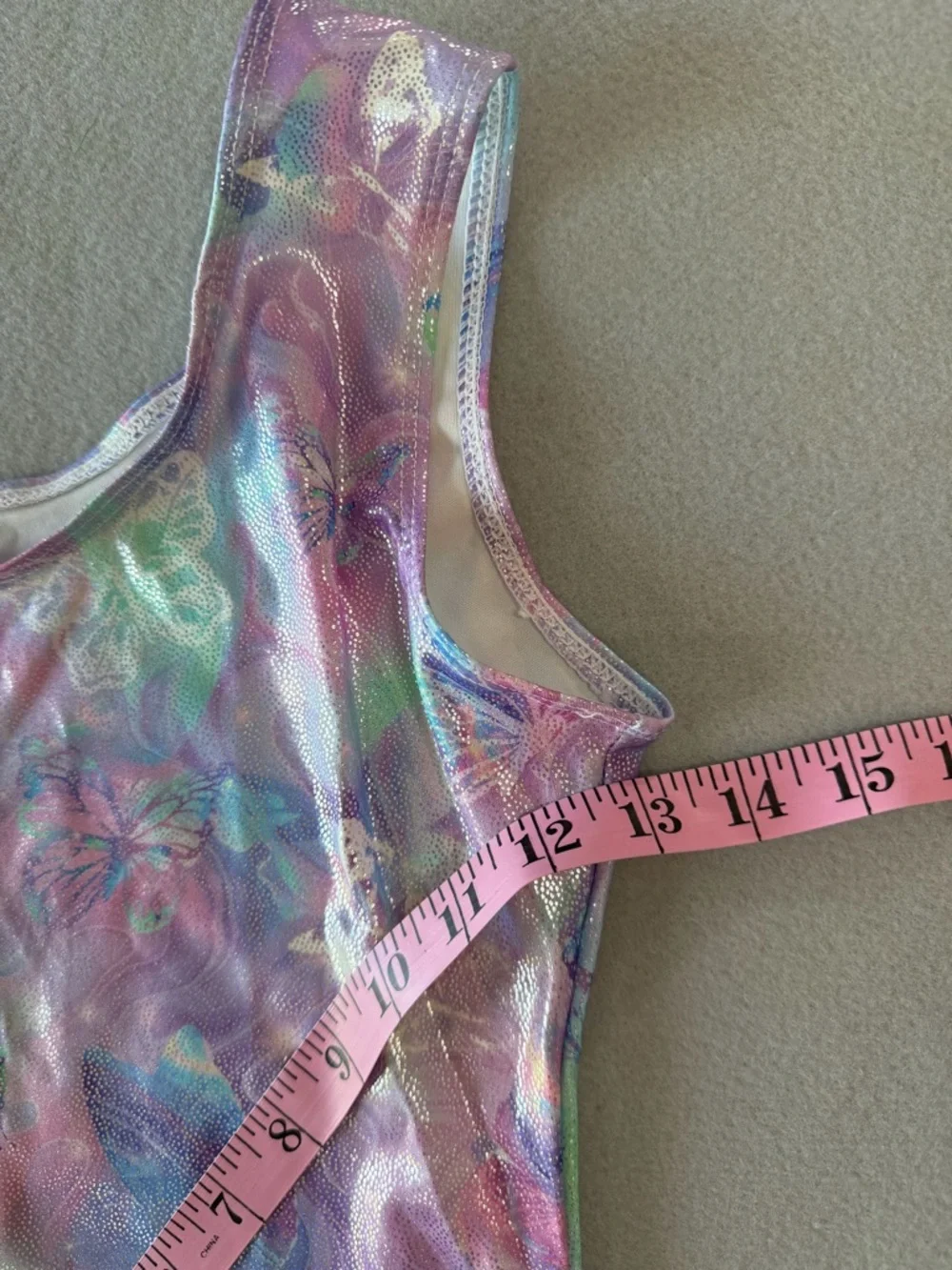 Youth One Piece Dance Unitard Suit Size 160 aka 14-16 #26014